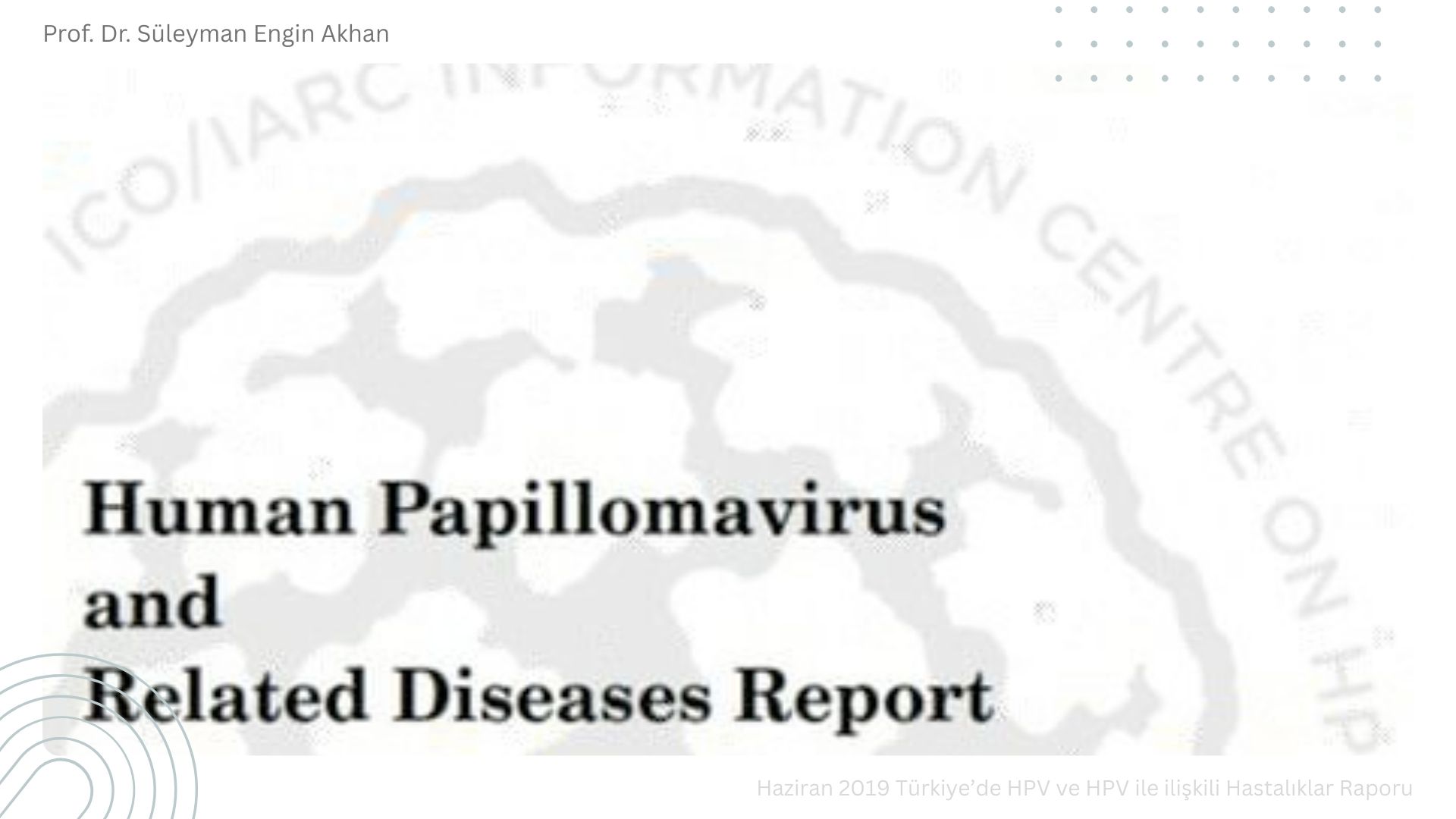 Haziran 2019 Türkiye’de HPV ve HPV ile ilişkili Hastalıklar Raporu